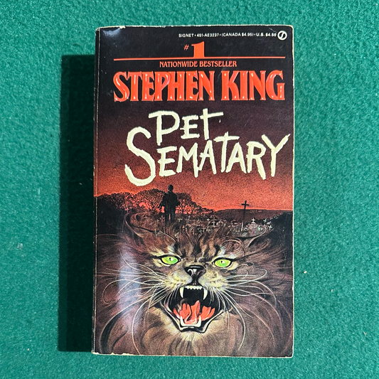 Vintage Horror Paperback: Stephen King - Pet Sematary FIRST PRINTING