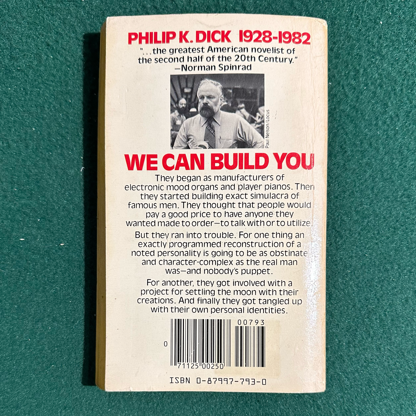 Vintage Sci-Fi Paperback: Philip K Dick - We Can Build You