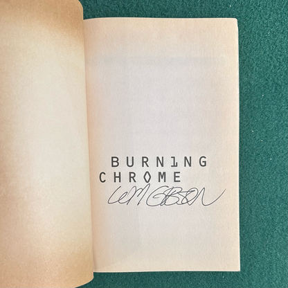 Vintage Sci-Fi Paperback: William Gibson - Burning Chrome SIGNED
