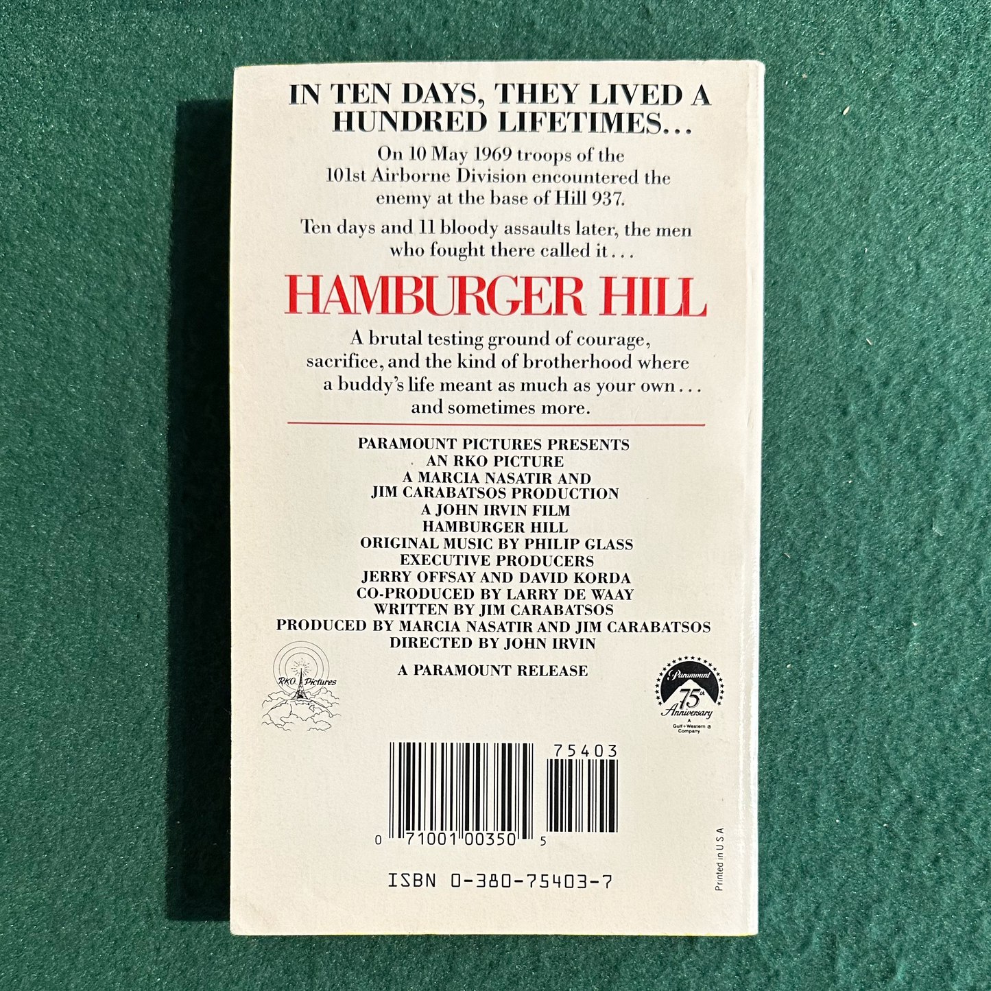 Vintage Non-Fiction Paperback: William Pelfrey - Hamburger Hill FIRST PRINTING