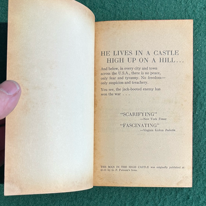 Vintage Sci-Fi Paperback: Philip K Dick - The Man in the High Castle FIRST PRINTING