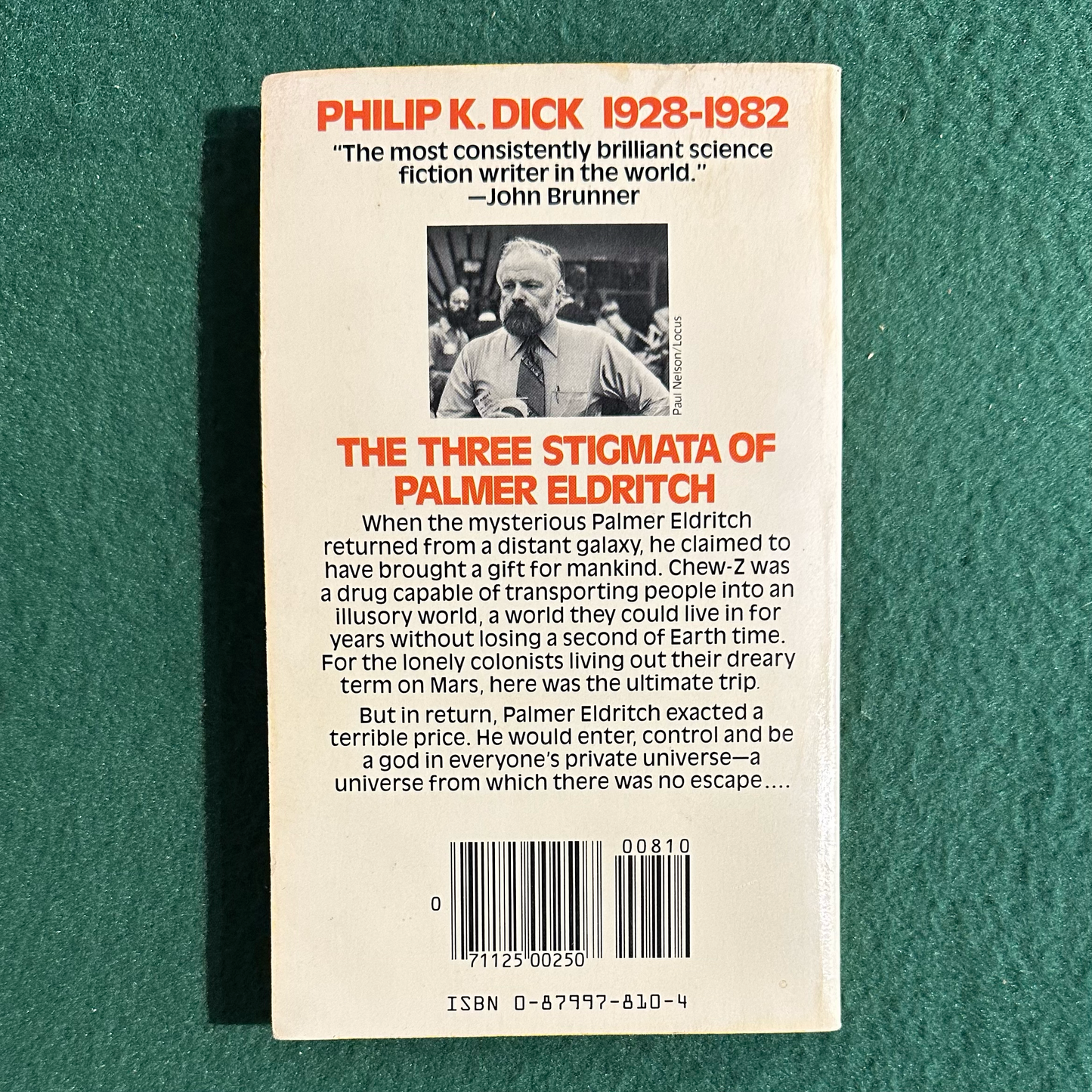 Vintage Sci-Fi Paperback: Philip K Dick - The Three Stigmata of Palmer Eldritch FIRST PRINTING