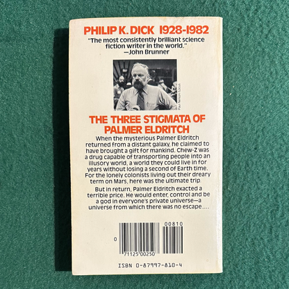 Vintage Sci-Fi Paperback: Philip K Dick - The Three Stigmata of Palmer Eldritch FIRST PRINTING