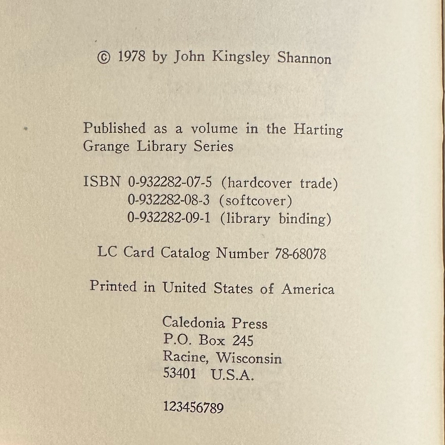 Vintage Fiction Hardback: Anthony Trollope - Christmas at Thompson Hall FIRST PRINTING