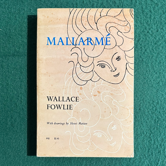 Vintage Non-Fiction Paperback: Wallace Fowlie - Mallarme THIRD PRINT