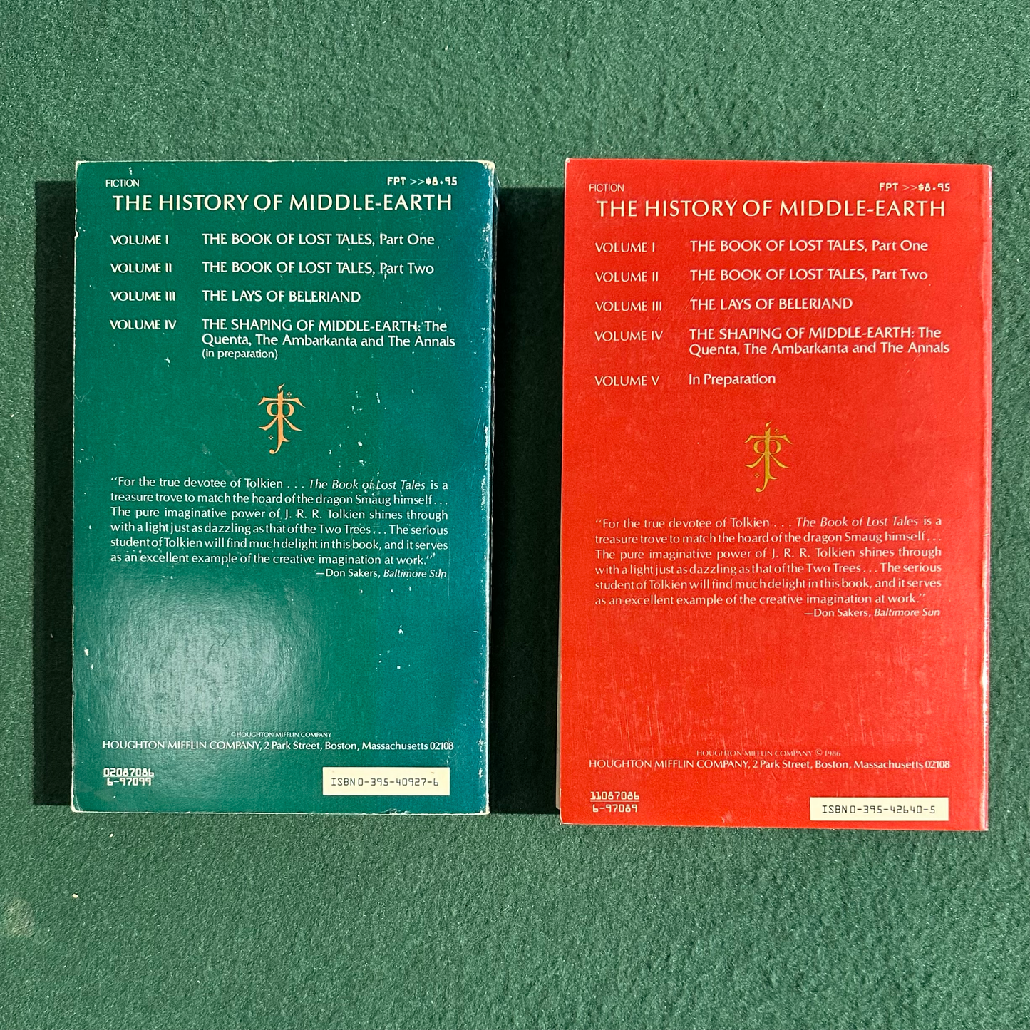 Vintage Fantasy Paperbacks: JRR Tolkien - The Book of Lost Tales, Parts 1 & 2