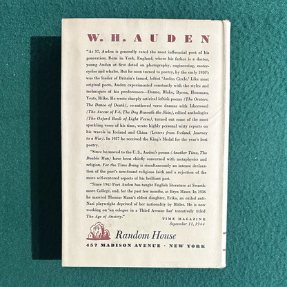 Vintage Poetry Hardback: The Collected Poetry of W H Auden