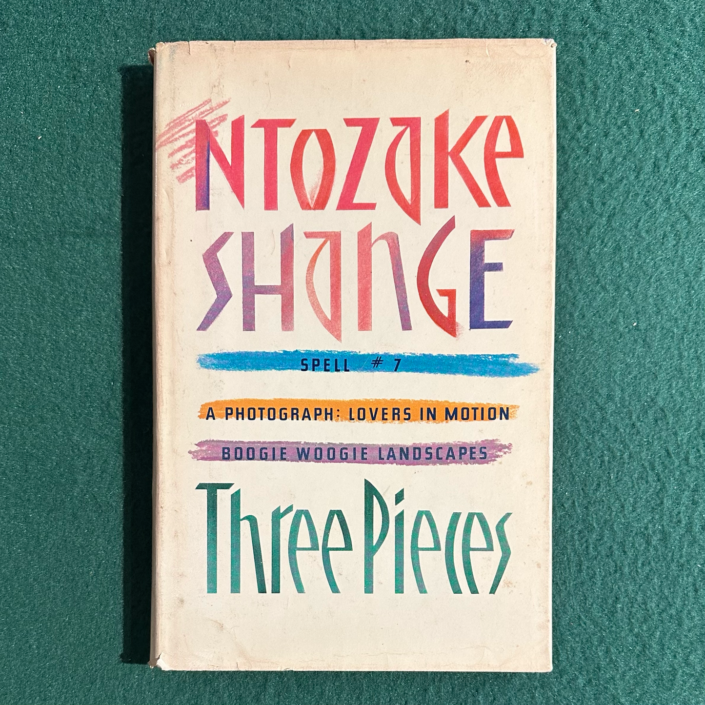 Vintage Poetry Hardback: Ntozake Shange - Three Pieces FIRST EDITION