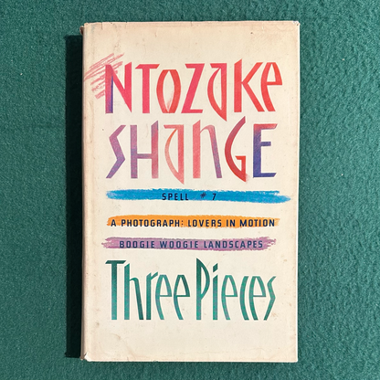 Vintage Poetry Hardback: Ntozake Shange - Three Pieces FIRST EDITION