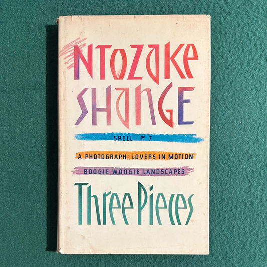 Vintage Poetry Hardback: Ntozake Shange - Three Pieces FIRST EDITION