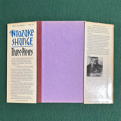Vintage Poetry Hardback: Ntozake Shange - Three Pieces FIRST EDITION