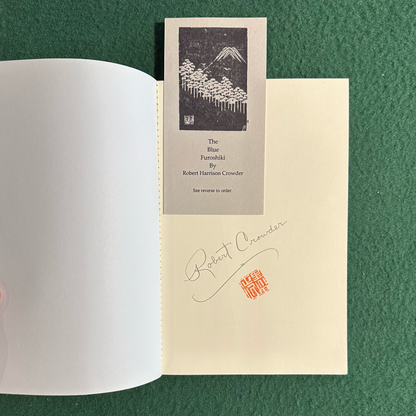 Poetry Paperback: Robert Harrison Crowder - The Blue Furoshiki SIGNED