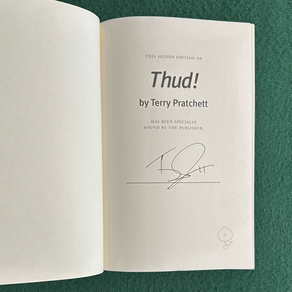 Fantasy Hardback: Terry Pratchett - Thud! SIGNED FIRST EDITION
