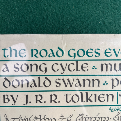 Vintage Fantasy Hardback: JRR Tolkien and Donald Swann - The Road Goes Ever On SECOND EDITION/FIRST PRINT