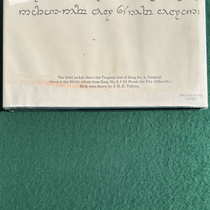 Vintage Fantasy Hardback: JRR Tolkien and Donald Swann - The Road Goes Ever On SECOND EDITION/FIRST PRINT