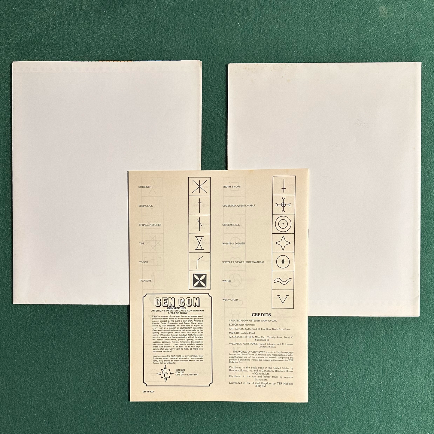 Vintage Advanced Dungeons & Dragons Fantasy Setting: The World of Greyhawk COMPLETE