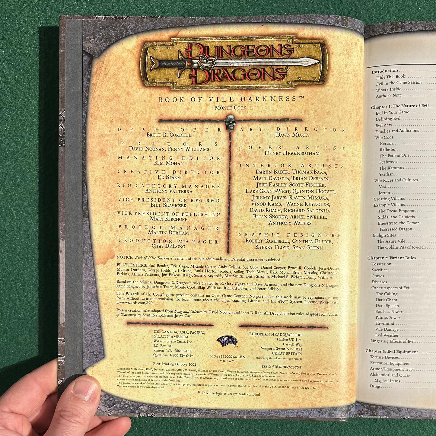 Dungeons & Dragons 3e Supplement: Book of Vile Darkness