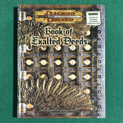 Dungeons & Dragons 3e Supplement: Book of Exalted Deeds SECOND PRINTING