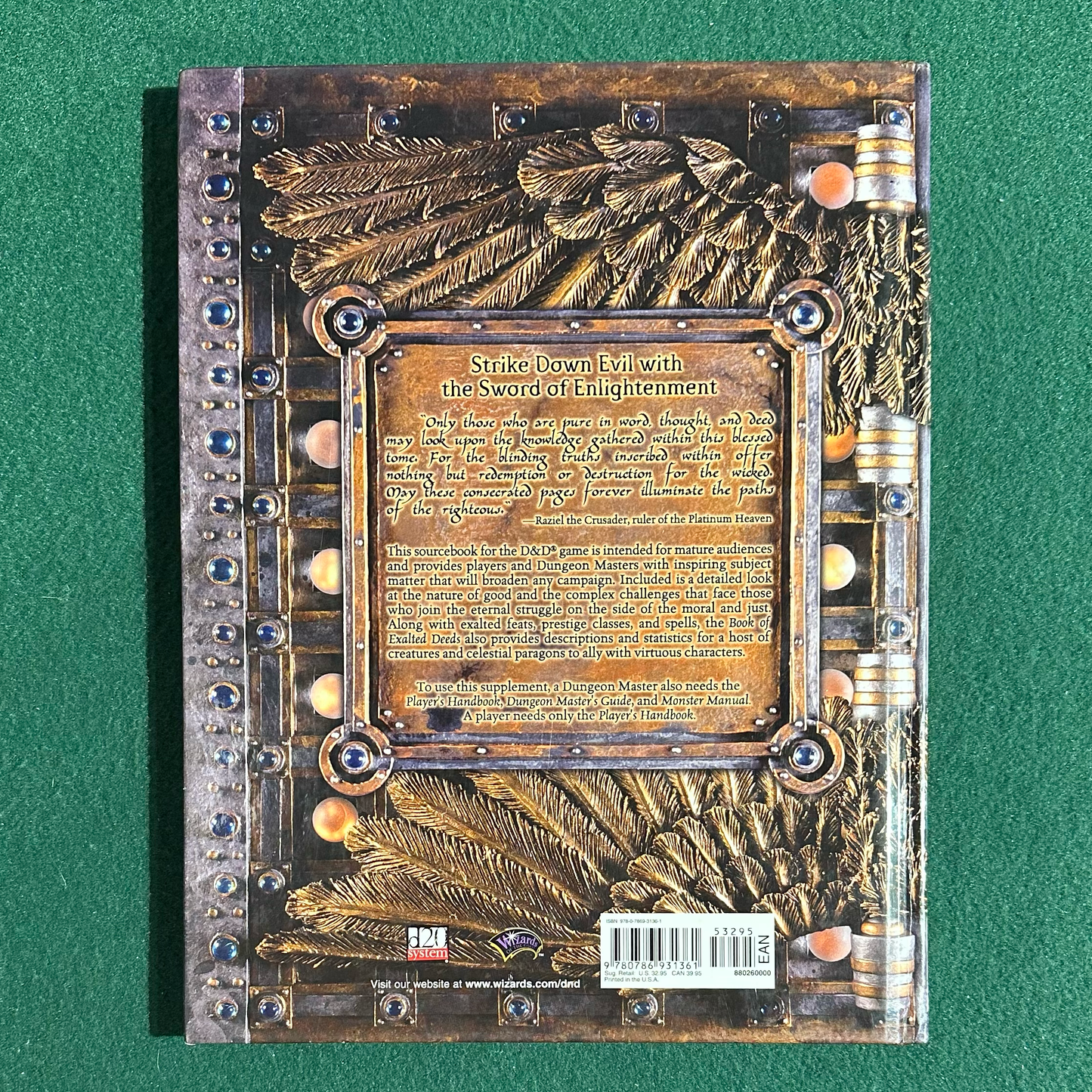 Dungeons & Dragons 3e Supplement: Book of Exalted Deeds SECOND PRINTING