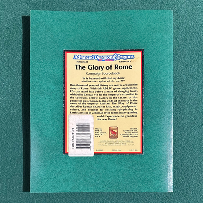 Vintage Dungeons & Dragons 2e Supplement: The Glory of Rome w/Map