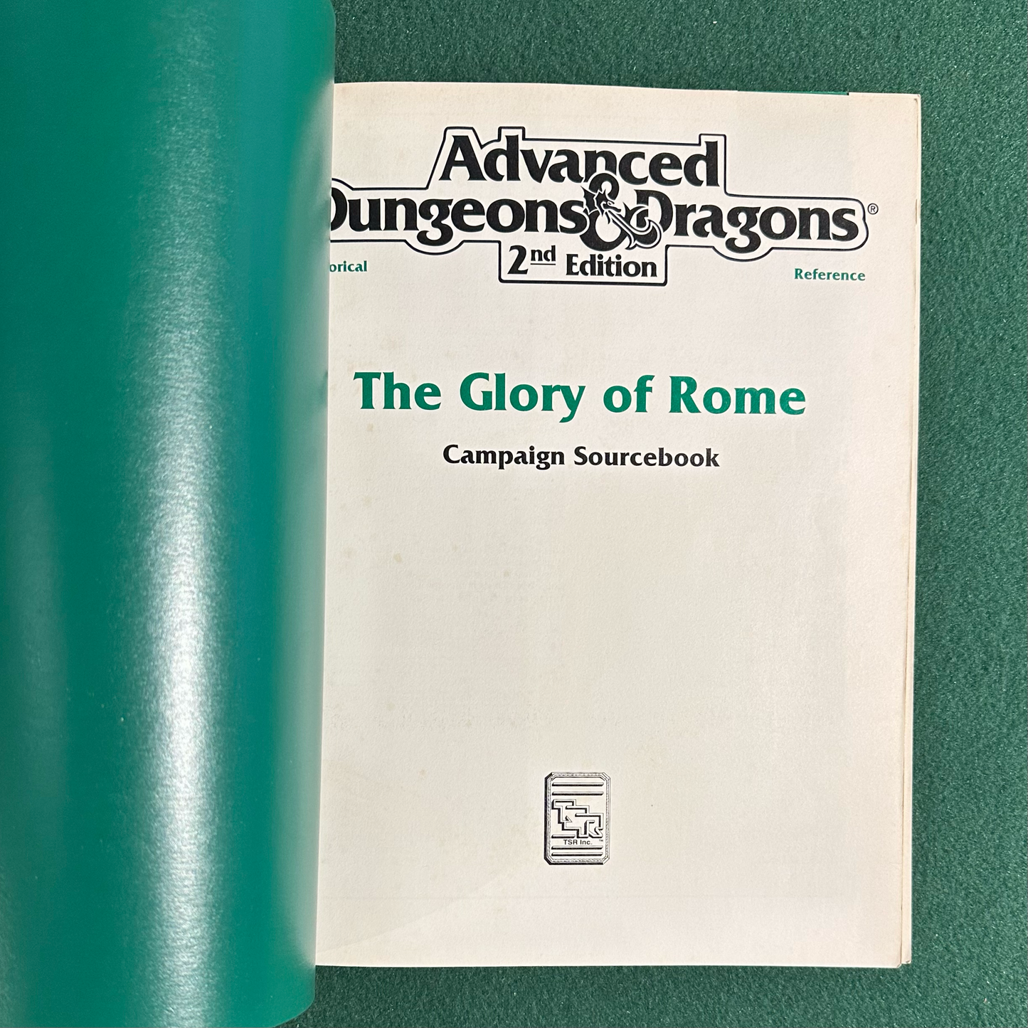 Vintage Dungeons & Dragons 2e Supplement: The Glory of Rome w/Map