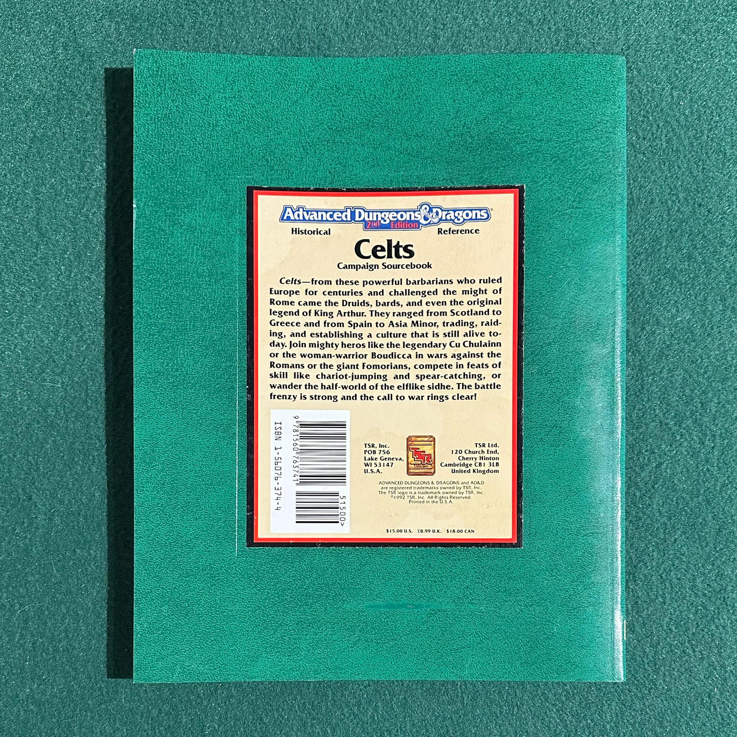 Vintage Dungeons & Dragons 2e Supplement: The Celts w/Map