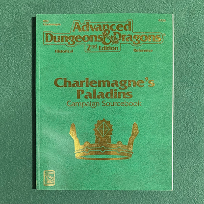 Vintage Dungeons & Dragons 2e Supplement: Charlemagne's Paladins w/Map