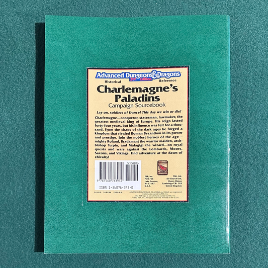 Vintage Dungeons & Dragons 2e Supplement: Charlemagne's Paladins w/Map