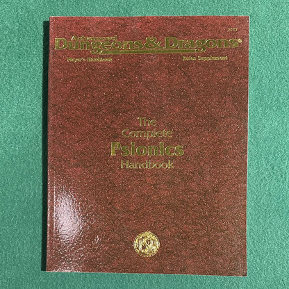 Vintage Advanced Dungeons & Dragons Supplement: The World Complete Psionics Handbook