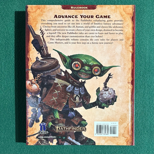 TTRPG Rulebook Hardback: Pathfinder 2nd Edition Core Rulebook
