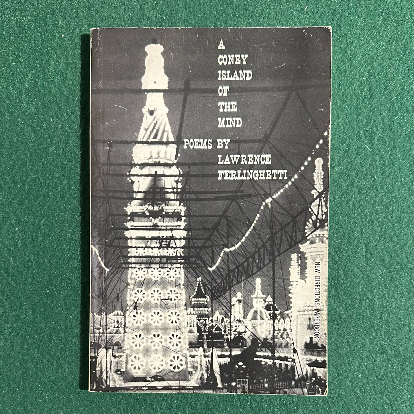 Vintage Poetry Paperback: Lawrence Ferlinghetti - A Coney Island of the Mind SIGNED