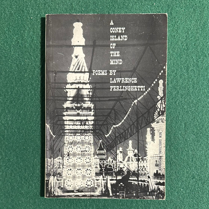 Vintage Poetry Paperback: Lawrence Ferlinghetti - A Coney Island of the Mind SIGNED