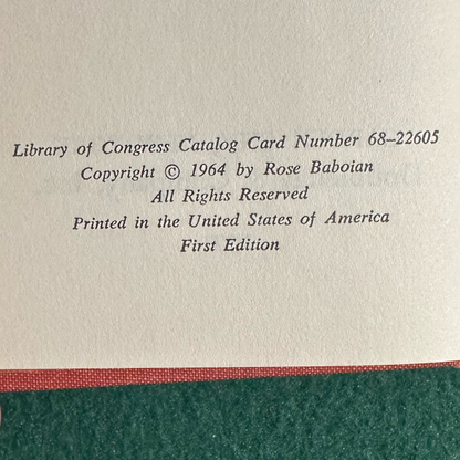 Vintage Cookbook Hardback: Rose Baboian - The Art of Armenian Cooking FIRST EDITION