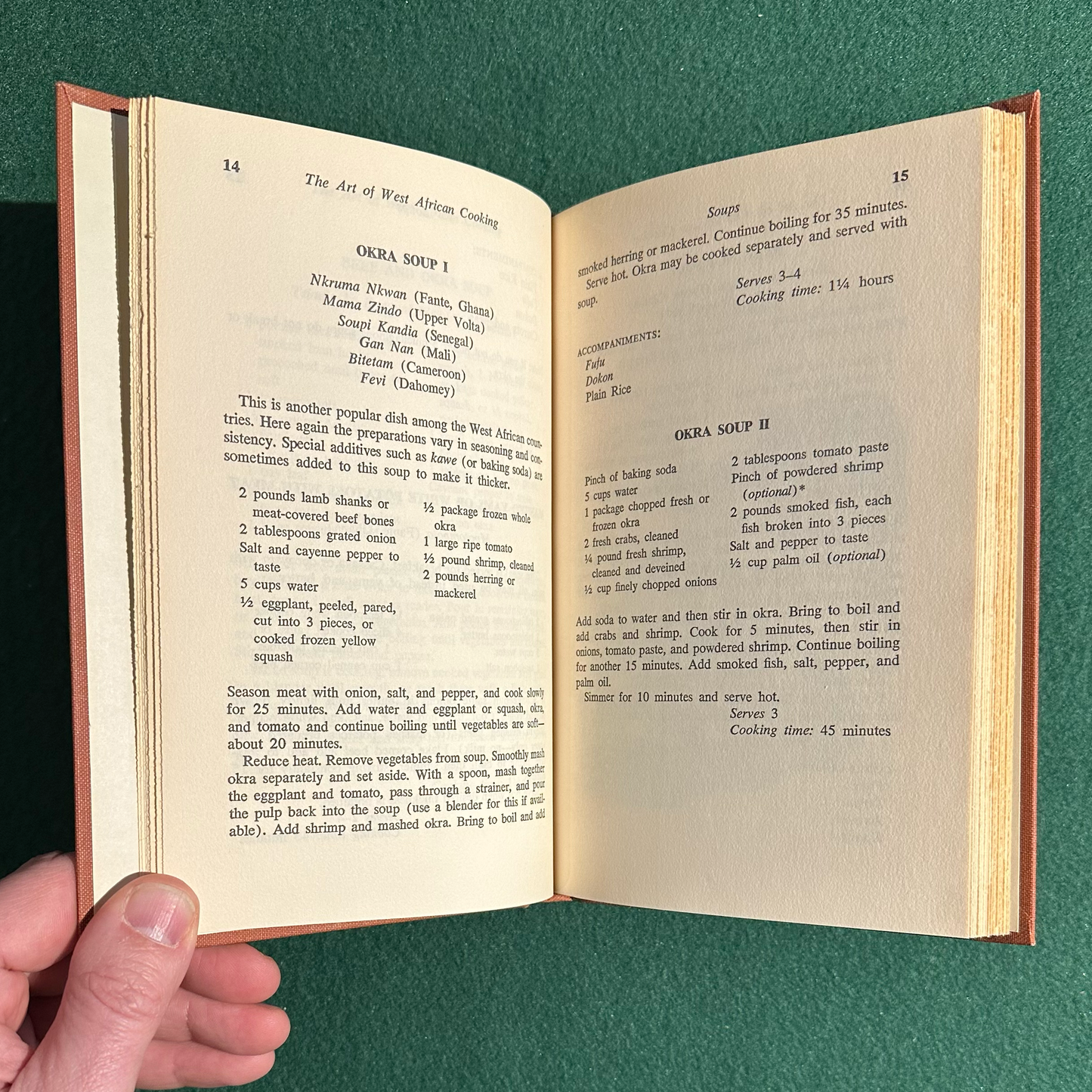 Vintage Cookbook Hardback: Dinah Ameley Ayensu - The Art of West African Cooking FIRST EDITION