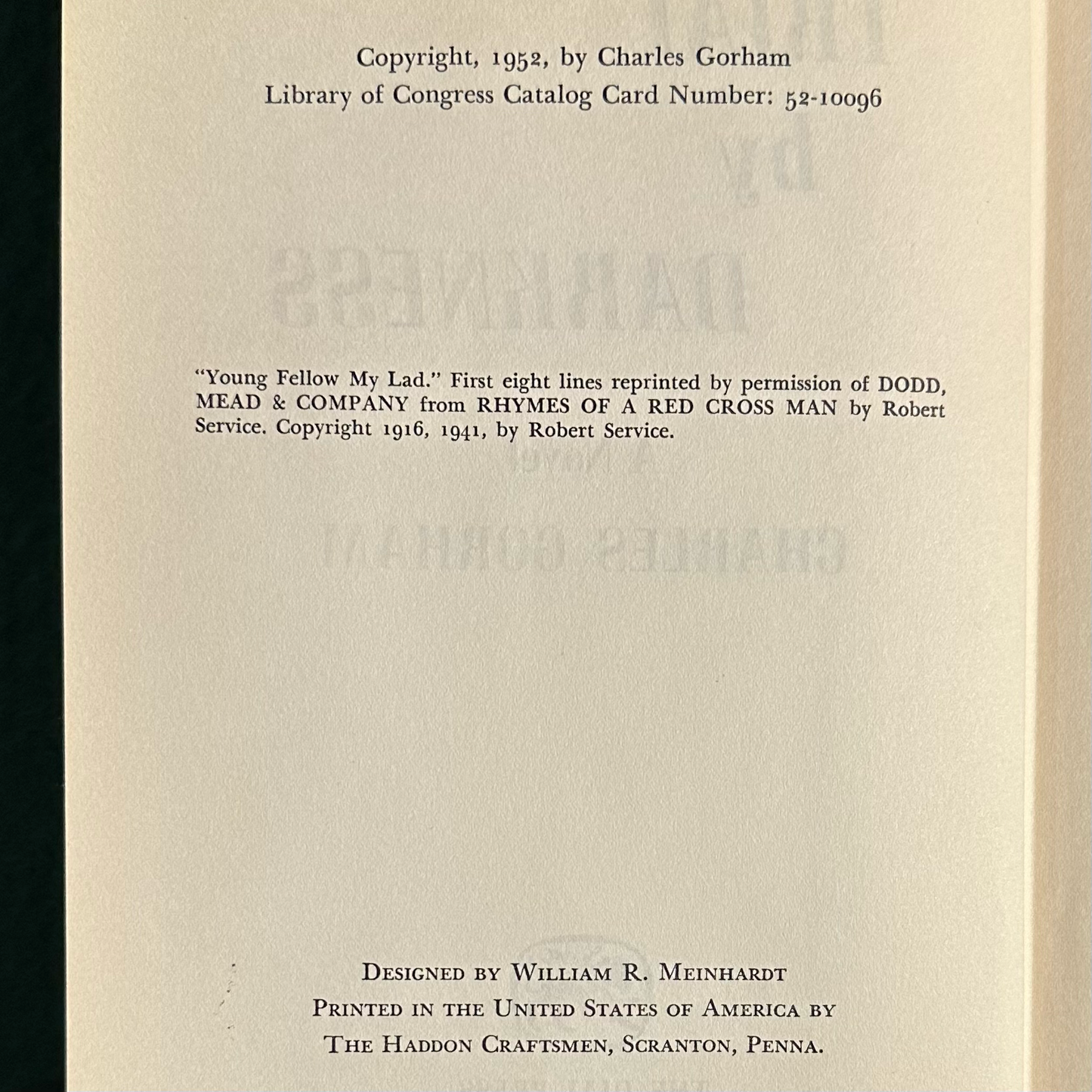 Vintage Fiction Hardback: Charles Gorham - Trial by Darkness FIRST EDITION