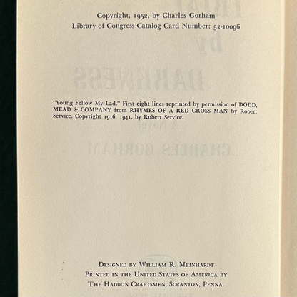 Vintage Fiction Hardback: Charles Gorham - Trial by Darkness FIRST EDITION