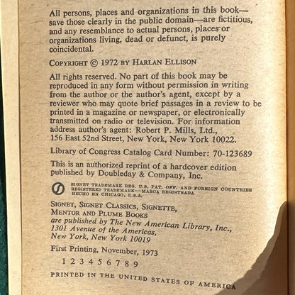 Vintage Sci-Fi Paperback: Again, Dangerous Visions 1 & 2, Edited by Harlan Ellison FIRST PRINTINGS