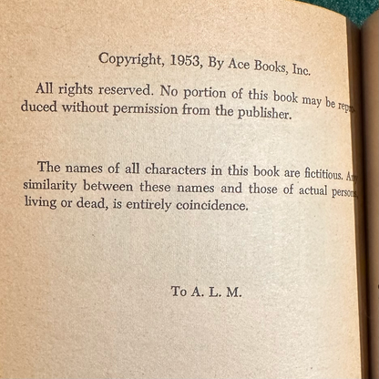 Vintage Fiction Paperback: William Burroughs - Junkie FIRST PRINTING