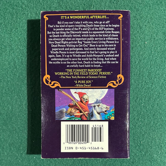Vintage Fantasy Paperback: Terry Pratchett - Reaper Man FIRST PRINTING
