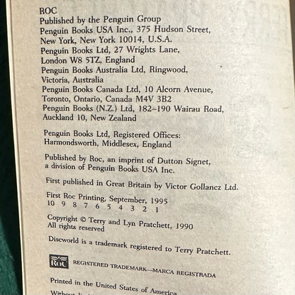 Vintage Fantasy Paperback: Terry Pratchett - Faust Eric FIRST PRINTING