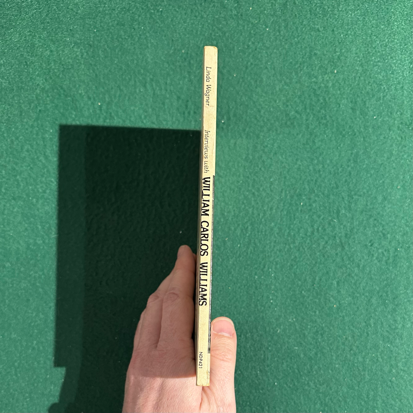 Vintage Non-Fiction Paperback: Interviews with William Carlos Williams, Edited by Linda Wagner FIRST PRINTING