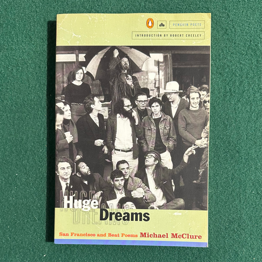 Vintage Poetry Paperback: Michael McClure - Huge Dreams FIRST PRINTING