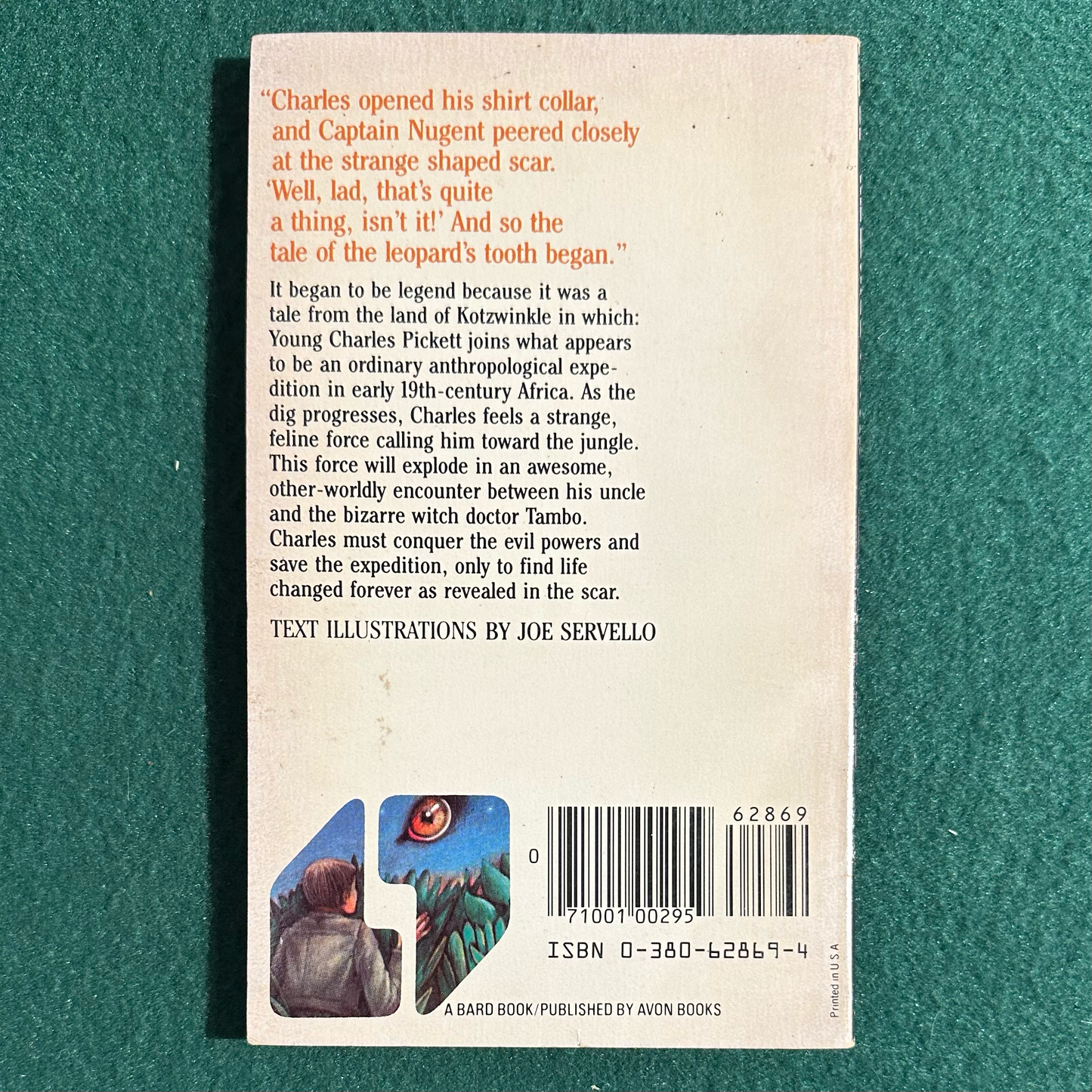 Vintage Fiction Paperback: William Kotzwinkle - The Leopard's Tooth SIGNED