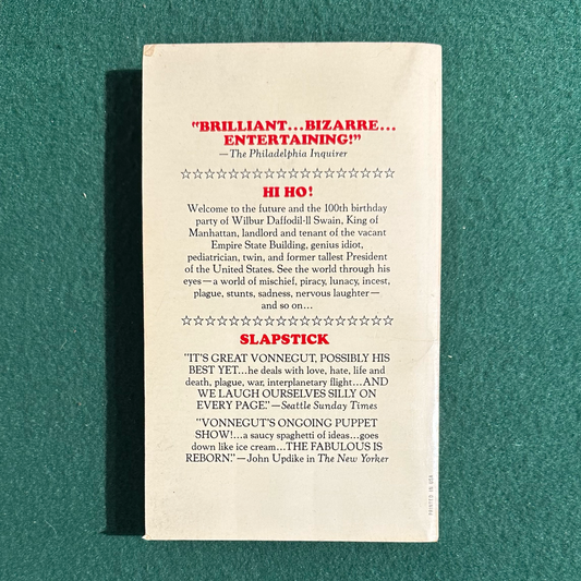 Vintage Fiction Paperback: Kurt Vonnegut - Slapstick FIRST PRINTING