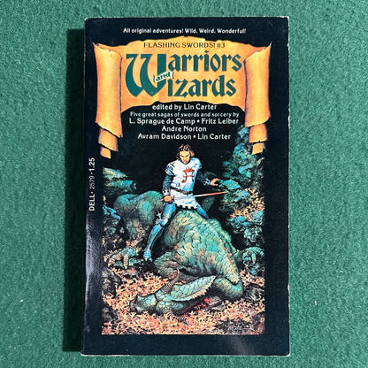 Vintage Fantasy Paperback: Flashing Swords #3: Warriors and Wizards, Edited by Lin Carter FIRST PRINTING