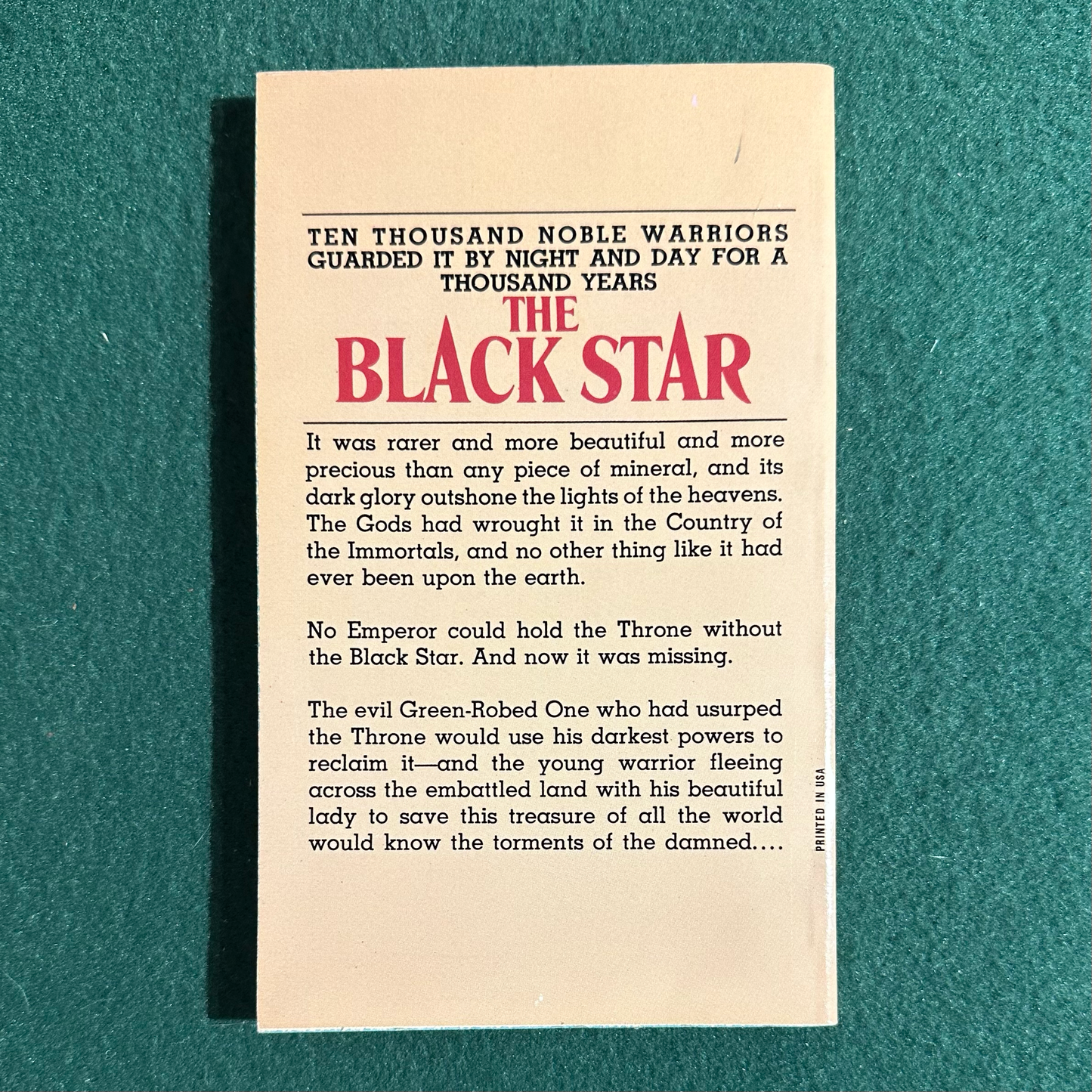Vintage Fantasy Paperback: Lin Carter - The Black Star FIRST PRINTING