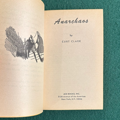Vintage Fantasy Paperback: Curt Clark - Anarchaos FIRST PRINTING