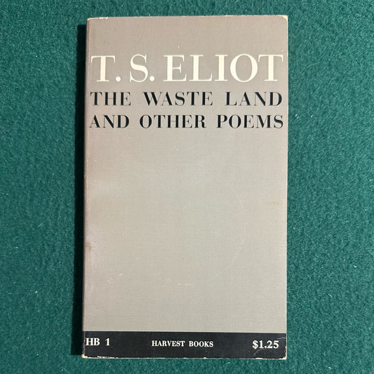Vintage Poetry Paperback: T S Eliot - The Waste Land and Other Poems