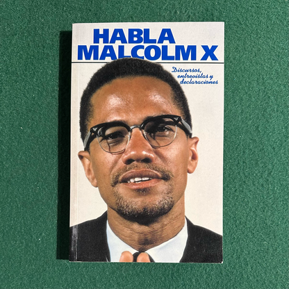 Vintage Non-Fiction Paperback: Habla Malcom X FIRST EDITION (Spanish Language)