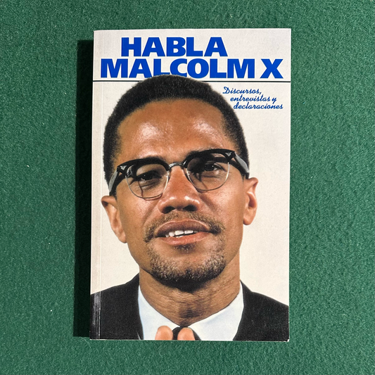 Vintage Non-Fiction Paperback: Habla Malcom X FIRST EDITION (Spanish Language)